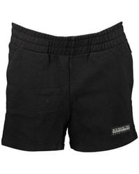 Napapijri - Black Cotton Sweatpants - Lyst