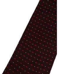 Dolce & Gabbana - Burgundy Polka Dot Over The Calf Accessory Socks - Lyst