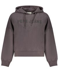 Pepe Jeans - Black Cotton Sweatshirt - Lyst