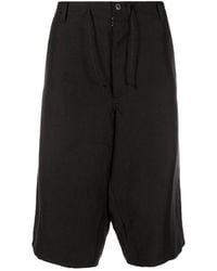 Maison Margiela - Blend Linen Bermuda Shorts - Lyst