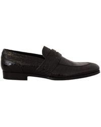 Dolce & Gabbana - Crocodile Leather Slip On Moccasin Shoes - Lyst