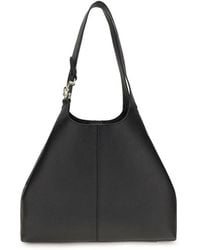 Coccinelle - Black Calf Leather Bos Taurus Shoulder Bag - Lyst