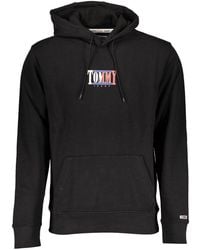 Tommy Hilfiger - Black Cotton Men's Sweatshirt - Lyst
