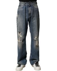 Dolce & Gabbana - Ripped Denim Jeans - Lyst