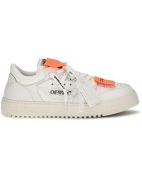 Off-White c/o Virgil Abloh - White Calf Leather Bos Taurus Low Top Sneakers - Eu39/us6 - Lyst