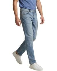 Replay - Blue Cotton Relaxed Fit Jeans - Lyst