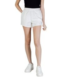 Guess - White Polyester Short And Mini Shorts - Lyst