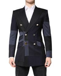 Dolce & Gabbana - Patchwork Jacket Coat Suit Blazer - Lyst