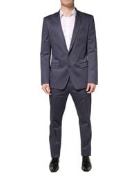 Dolce & Gabbana - Blue Single Breasted Martini 2 Piece Suit - Lyst