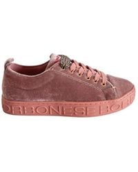 Borbonese - Pink Fabric Sneakers - Lyst