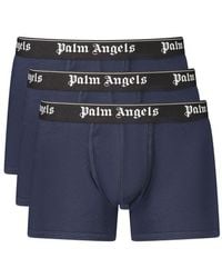Palm Angels - Blue Cotton Men's Boxer - Lyst