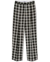 MSGM - Brown Viscose Casual Pants - Lyst