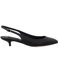 Dolce & Gabbana - Elegant Leather Slingbacks Heels - Lyst