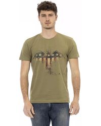 TRUSSARDI ACTION - Green Cotton Men's T - Lyst