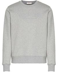 Valentino Garavani - Gray Cotton Sweatshirt - Lyst