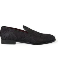 Dolce & Gabbana - Elegant Jacquard Loafers Slide On Flats - Lyst