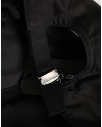 Dolce & Gabbana - Men Black Cotton Baseball Cap 6 Panels Hat - Lyst