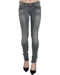 Plein Sud - Blue Washed Low Waist Slim Fit Skinny Denim Casual Jeans - Lyst