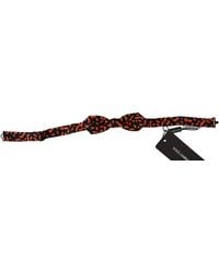 Dolce & Gabbana - Elegant Silk Tied Bow Tie - Lyst