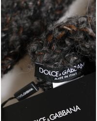Dolce & Gabbana - Virgin Wool Knitted Fingerless Gloves Pa+Wp+Ws+Wv - Lyst