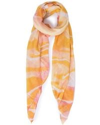 Pieces - Orange Polyester Scarf - Lyst