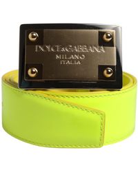 Dolce & Gabbana - Logo Buckle Belt - Lyst