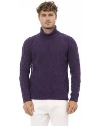 Alpha Studio - Elegant Turtleneck Sweater For - Lyst