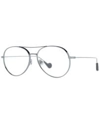Moncler - Gray Metal Glasses (frames) - Lyst