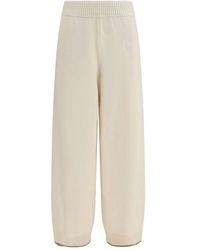 Brunello Cucinelli - White Cashmere Casual Pants - Lyst