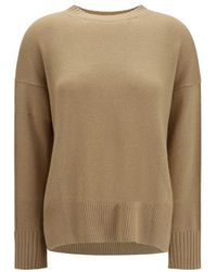 Allude - Beige Cashmere Sweatshirt - Lyst