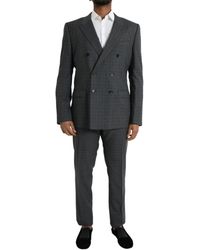 Dolce & Gabbana - Plaid Wool Martini Formal 2 Piece Suit - Lyst