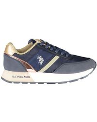 U.S. POLO ASSN. - Blue Polyester Sneaker - Lyst