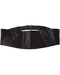Dolce & Gabbana - Silk Dotted Waist Tuxedo Belt Cummerbund - Lyst