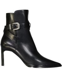 Celine - Celine Jodphur Leather Boots - Lyst
