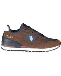 U.S. POLO ASSN. - Brown Polyurethane Men's Sneaker - Lyst