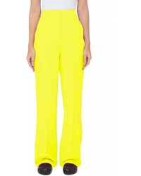 hinnominate - Yellow Polyester Jeans & Pant - Lyst