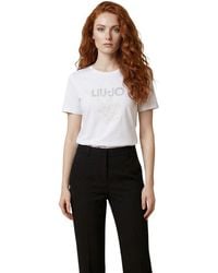 Liu Jo - Cotton T-Shirt - Lyst