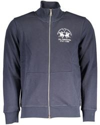 La Martina - Blue Cotton Men's Sweatshirt - Lyst