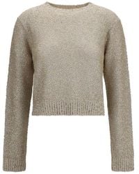 Brunello Cucinelli - Beige Linen Sweatshirt - Lyst