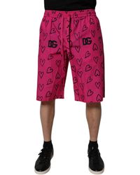 Dolce & Gabbana - Heart Print Shorts - Lyst