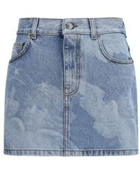 Fiorucci - Blue Denim Skirt - Lyst