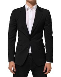 Dolce & Gabbana - Black Staff 2 Buttons Suit Jacket Blazer - Lyst