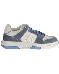 Tommy Hilfiger - Light Blue Polyester Sneaker - Lyst