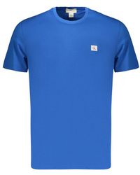 Calvin Klein - Blue Cotton Men's T - Lyst