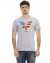 TRUSSARDI ACTION - Gray Cotton Men T - Lyst