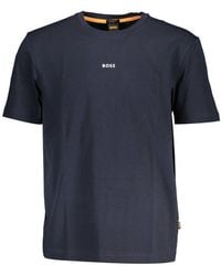 BOSS - Cotton T-shirt - Lyst