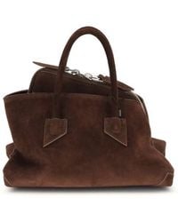 The Attico - Brown Calf Leather Bos Taurus Shoulder Bag - Lyst