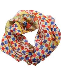 Dolce & Gabbana - Multicolor Silk Carretto Foulard Scarf - Lyst