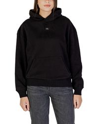Calvin Klein - Black Cotton Hoodie - Lyst