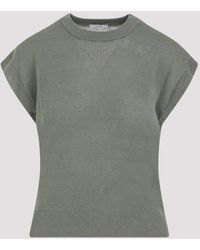 Peserico - Green Cotton Linen Sweater - Lyst